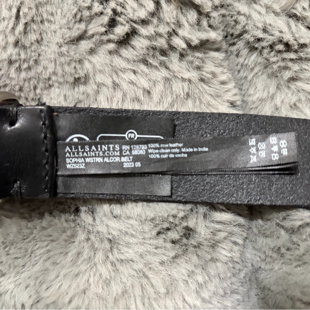 All Saints Sophia Western Leather Alcor Belt S/M - Picture 5 of 6
